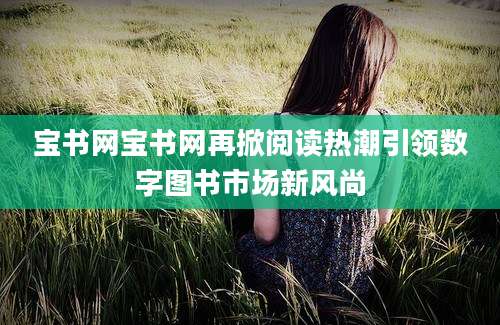 宝书网宝书网再掀阅读热潮引领数字图书市场新风尚