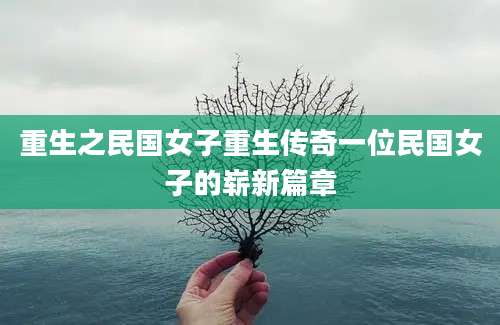 重生之民国女子重生传奇一位民国女子的崭新篇章