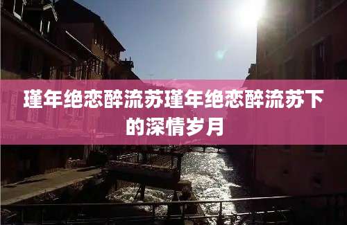 瑾年绝恋醉流苏瑾年绝恋醉流苏下的深情岁月