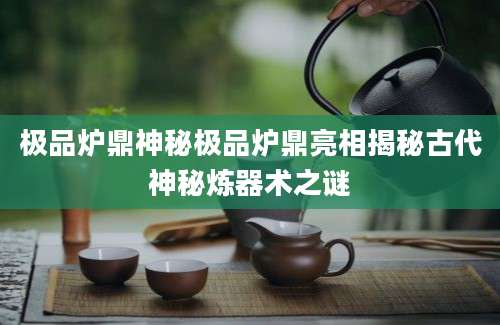 极品炉鼎神秘极品炉鼎亮相揭秘古代神秘炼器术之谜
