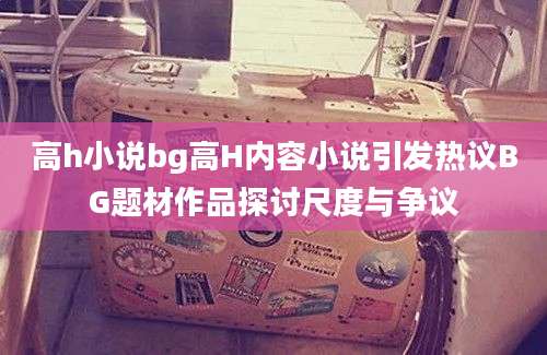 高h小说bg高H内容小说引发热议BG题材作品探讨尺度与争议