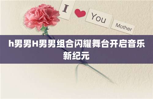 h男男H男男组合闪耀舞台开启音乐新纪元