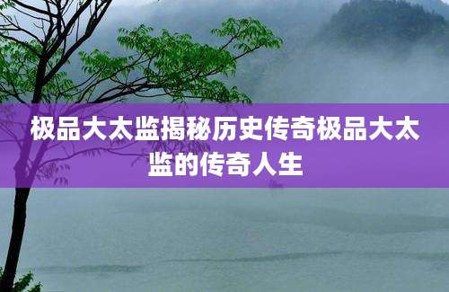 极品大太监揭秘历史传奇极品大太监的传奇人生