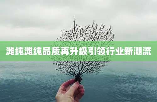 滩纯滩纯品质再升级引领行业新潮流