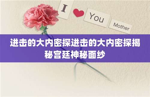 进击的大内密探进击的大内密探揭秘宫廷神秘面纱