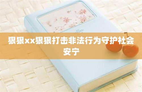 狠狠xx狠狠打击非法行为守护社会安宁