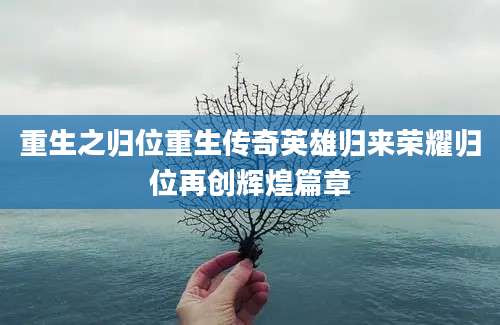 重生之归位重生传奇英雄归来荣耀归位再创辉煌篇章