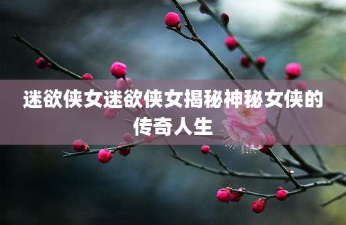 迷欲侠女迷欲侠女揭秘神秘女侠的传奇人生