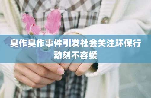 臭作臭作事件引发社会关注环保行动刻不容缓