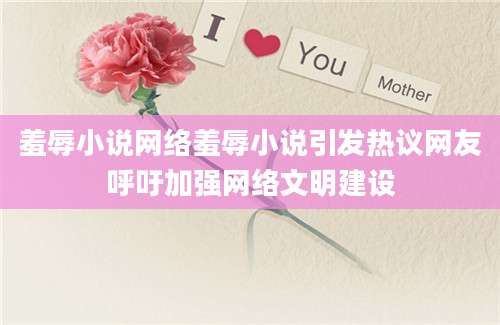 羞辱小说网络羞辱小说引发热议网友呼吁加强网络文明建设