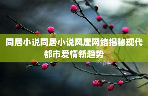 同居小说同居小说风靡网络揭秘现代都市爱情新趋势