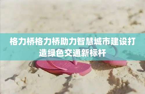 格力桥格力桥助力智慧城市建设打造绿色交通新标杆