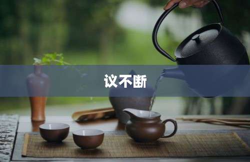 议不断