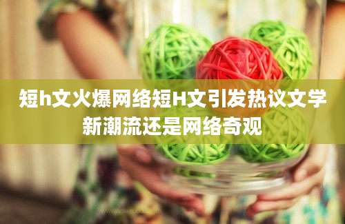短h文火爆网络短H文引发热议文学新潮流还是网络奇观