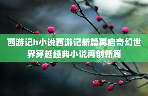 西游记h小说西游记新篇再启奇幻世界穿越经典小说再创新篇