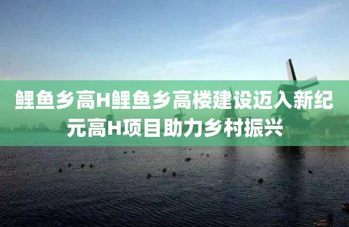 鲤鱼乡高H鲤鱼乡高楼建设迈入新纪元高H项目助力乡村振兴