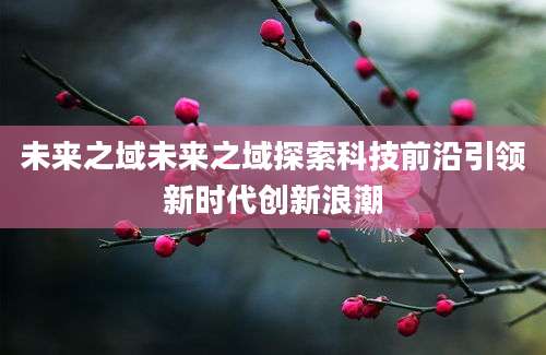 未来之域未来之域探索科技前沿引领新时代创新浪潮