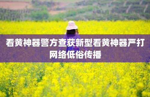 看黄神器警方查获新型看黄神器严打网络低俗传播
