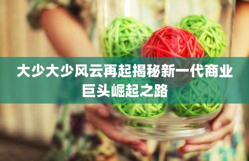 大少大少风云再起揭秘新一代商业巨头崛起之路