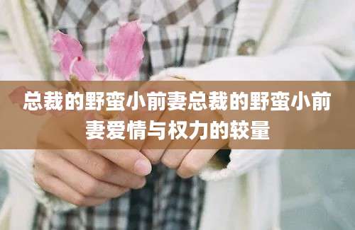 总裁的野蛮小前妻总裁的野蛮小前妻爱情与权力的较量
