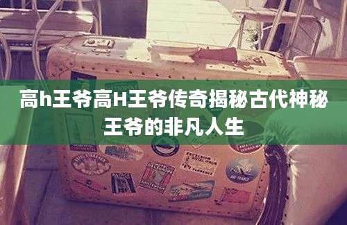 高h王爷高H王爷传奇揭秘古代神秘王爷的非凡人生