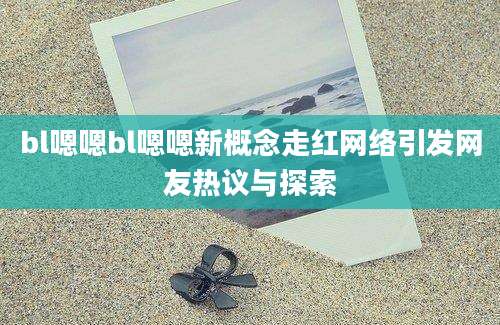 bl嗯嗯bl嗯嗯新概念走红网络引发网友热议与探索