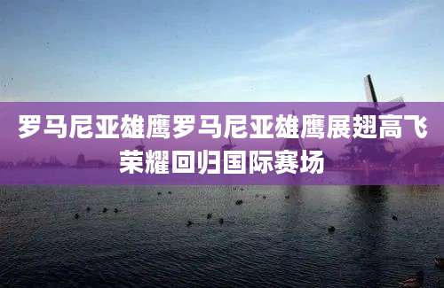 罗马尼亚雄鹰罗马尼亚雄鹰展翅高飞荣耀回归国际赛场