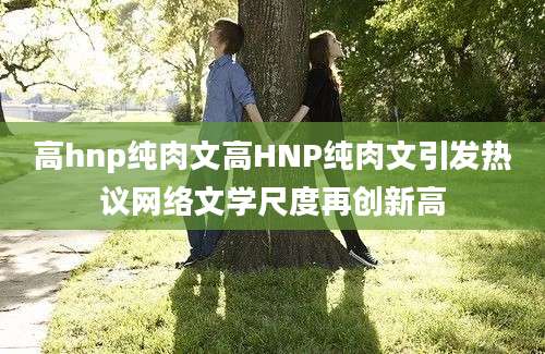 高hnp纯肉文高HNP纯肉文引发热议网络文学尺度再创新高