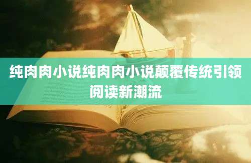 纯肉肉小说纯肉肉小说颠覆传统引领阅读新潮流