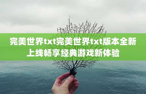 完美世界txt完美世界txt版本全新上线畅享经典游戏新体验