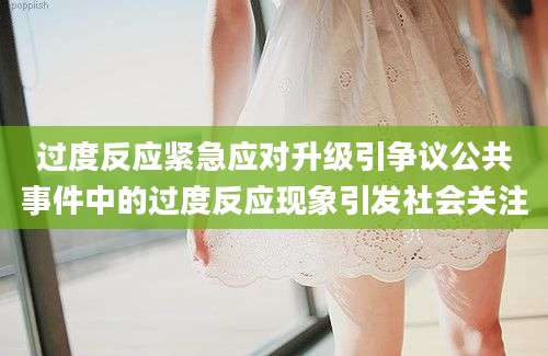 过度反应紧急应对升级引争议公共事件中的过度反应现象引发社会关注