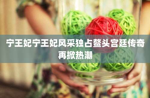 宁王妃宁王妃风采独占鳌头宫廷传奇再掀热潮