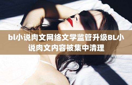 bl小说肉文网络文学监管升级BL小说肉文内容被集中清理