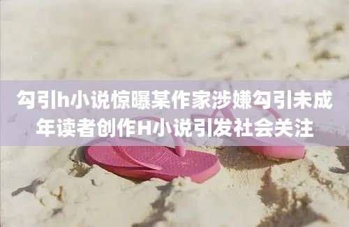 勾引h小说惊曝某作家涉嫌勾引未成年读者创作H小说引发社会关注
