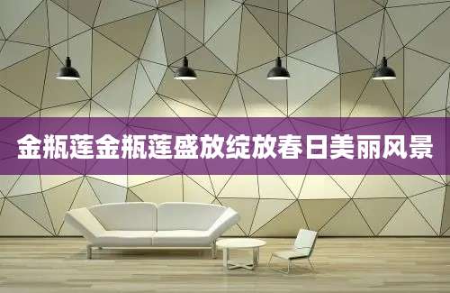 金瓶莲金瓶莲盛放绽放春日美丽风景