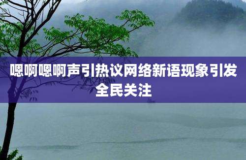 嗯啊嗯啊声引热议网络新语现象引发全民关注