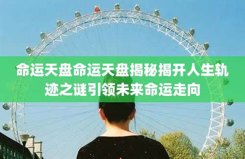 命运天盘命运天盘揭秘揭开人生轨迹之谜引领未来命运走向