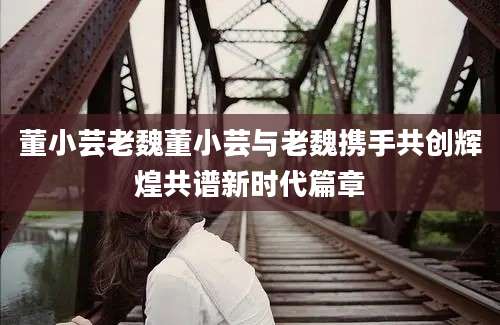 董小芸老魏董小芸与老魏携手共创辉煌共谱新时代篇章