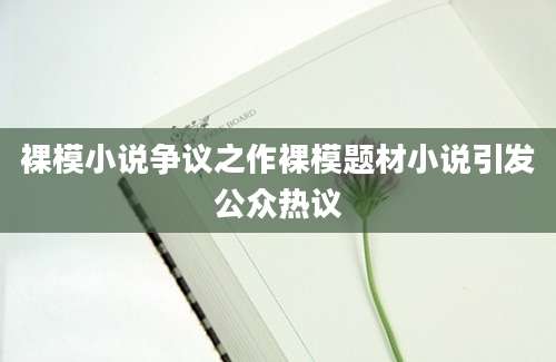 裸模小说争议之作裸模题材小说引发公众热议