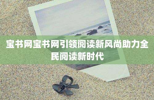 宝书网宝书网引领阅读新风尚助力全民阅读新时代