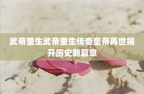 武帝重生武帝重生传奇皇帝再世揭开历史新篇章