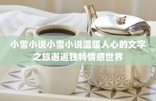 小雪小说小雪小说温暖人心的文字之旅邂逅独特情感世界