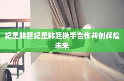 纪星韩廷纪星韩廷携手合作共创辉煌未来