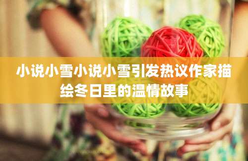 小说小雪小说小雪引发热议作家描绘冬日里的温情故事