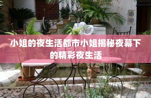 小姐的夜生活都市小姐揭秘夜幕下的精彩夜生活