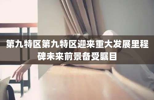 第九特区第九特区迎来重大发展里程碑未来前景备受瞩目