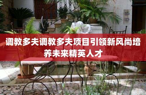 调教多夫调教多夫项目引领新风尚培养未来精英人才