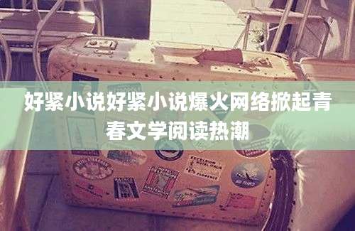好紧小说好紧小说爆火网络掀起青春文学阅读热潮
