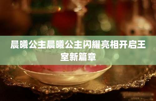 晨曦公主晨曦公主闪耀亮相开启王室新篇章
