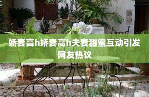 娇妻高h娇妻高h夫妻甜蜜互动引发网友热议